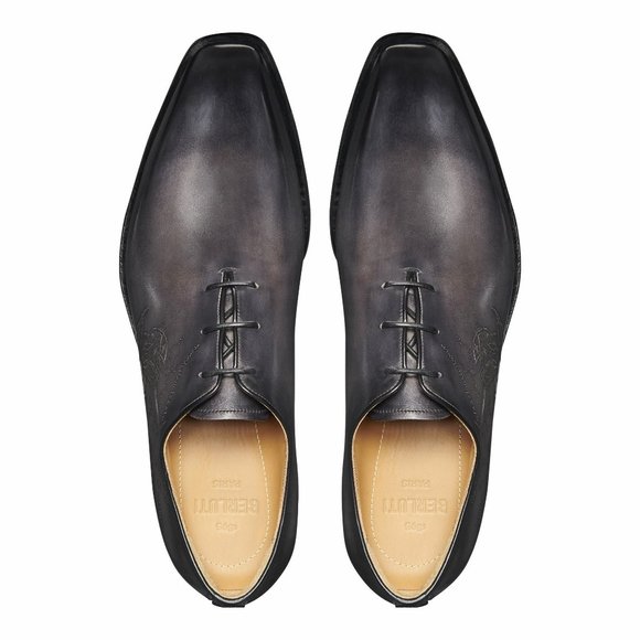 BERLUTI Men classic designer shoes Authentic BERLUTI Leather Oxford main image 7